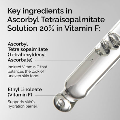 Ascorbyl Tetraisopalmitate Solution 20% in Vitamin F - US 7357