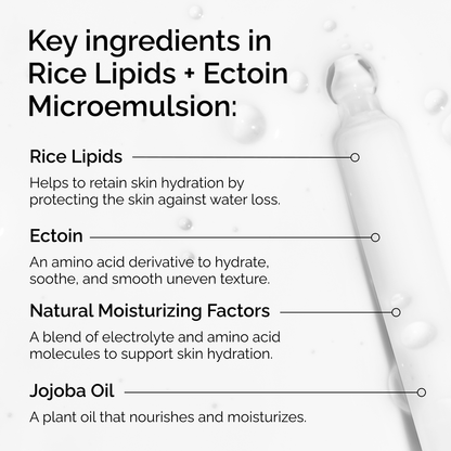 Rice Lipids + Ectoin Microemulsion - US 9484